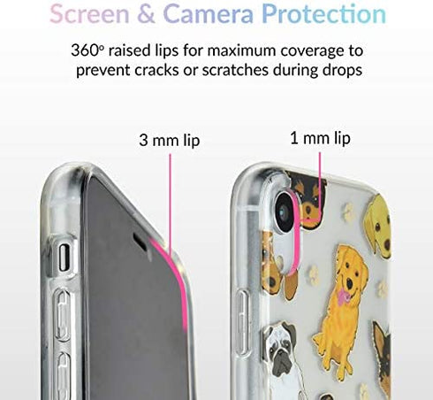 Velvet Caviar Compatible with iPhone XR Case Dog for Women & Girls - Cute Clear Protective Phone Cases (Pug, French Bulldog, Golden, Yorkie)
