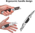 Heavy Duty Folding Utility Knife Dual Blade/Box Cutter with Leather Sheath + 5 SK5 Blades (Professional Grade)