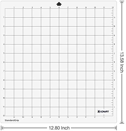 XINART StandardGrip Cutting Mat for Silhouette Cameo 4/3/2/1(3 Mats,12x12 inch) Standard Grip Adhesive Sticky Accessories Craft Vinyl Replacement Cut Mats for Silhouette Cameo