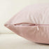 Fancy Homi 2 Packs Decorative Throw Pillow Covers 20x20 Inch for Living Room Couch Bedroom, Blush Pink and White Velvet Patchwork with Gold Leather, Luxury Modern Home Decor Cute Cushion Case 50x50 cm