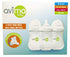 Avima 12 oz Anti Colic Infant Bottles, BPA Free, Wide Neck with Fast Flow Nipples (Set of 3)