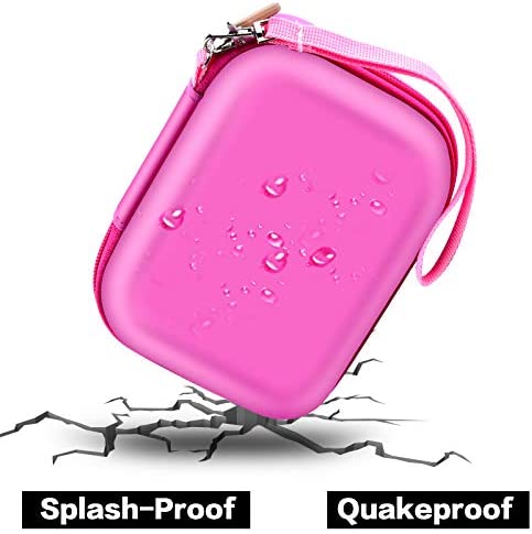 Kids Camera Case for VTech KidiZoom Creator Cam HD Video Camera/ for KODAK Printomatic Digital Instant Print Cameras Toys, Carrying Storage Organizer Bag Also Holds Tripod Accessories(Box Only)-Pink