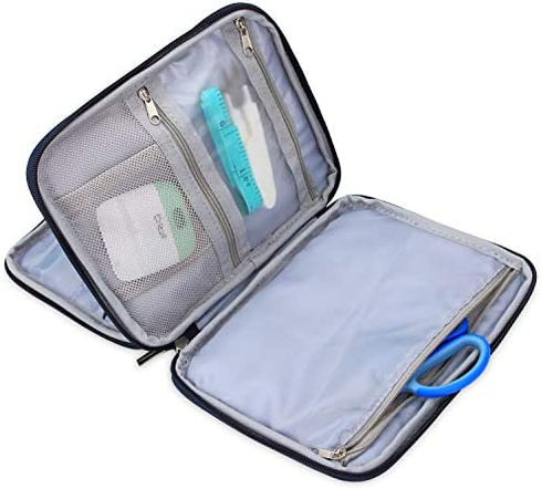 Yarwo Carrying Bag Compatible with Craft Accessories, Organizer Case for Craft Pen Set and Basic Tool Set Storage, Owls Pattern, Bag Only