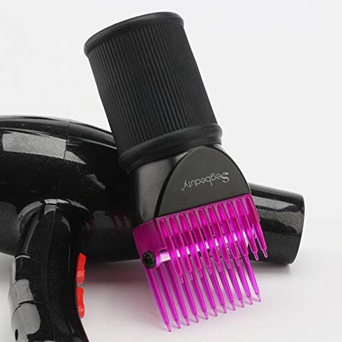 Blow Dryer Comb Attachment, Segbeauty Hair Dryer Blower Concentrator Nozzle 1.57~1.97inch Brush Attachments, Hairdressing Styling Salon Tool Pic for Fine, Wavy, Curly, Natural Hair…