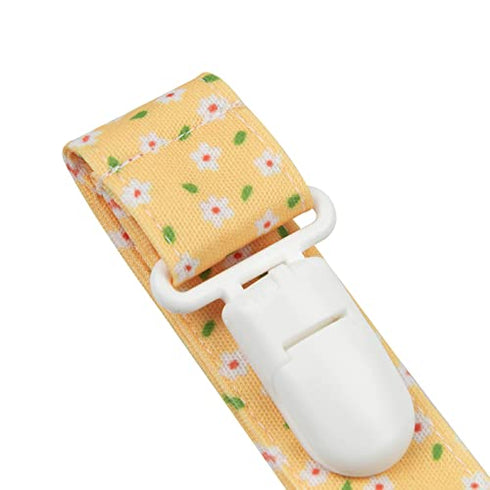 Babygoal Floral Pacifier Clips, 6 Pack Binky Paci Holder and Leash for Boys and Girls Fits for Most Pacifier, Binkie Styles & Baby Teethers & Toys and Gift 6PS31