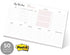 Weekly Planner Sticky Notepad / 10" x 6" Habit Tracker Repositionable Desk Pad/Motivational Weekly to-Do Pad