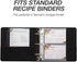 Samsill Clear 4x6 Recipe Card Protectors (25 Pack Mini Binder Sheets)