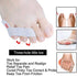 Dr.Pedi 20 Pcs Pinky Toe Straightener with 3 Loops for Overlapping Toes Triple Gel Toe Separators Curled Pinkie Toe Bunion Shield per Pack