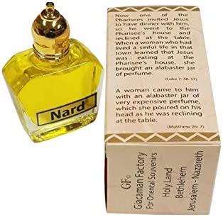 Bethlehem Gifts TM Holy Land Blessed Anointing Oil Biblical Fragrance Jerusalem (Nard)