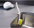 Joseph Joseph 85025 Edge Dish Brush with Integrated Sink Rest, Green
