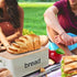 LifeSmart Bread Box Cutting Board and Bread Accessories- Bamboo - 12.5 inches by 6.5 inches by 4 inches - Includes Bonus Bread Knife and Bamboo Toast Tongs