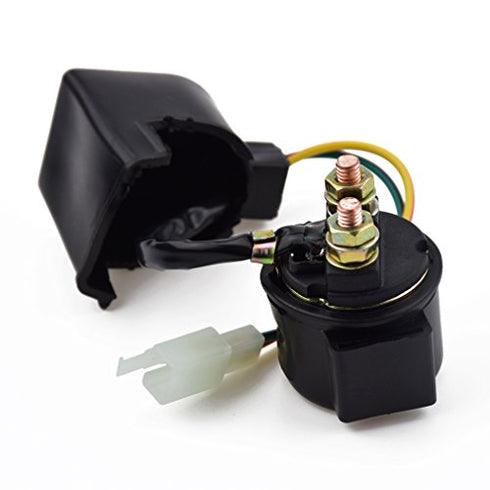 Starter Solenoid Relay for Coolster 125cc 3125B 3125R 3125 70cc 110cc 150cc 250cc TaoTao Roketa Sunl Baja Kazuma Sunl Meerkat 50cc Falcon kinroad ATV Quad Twister Howhit 150cc Go Kart