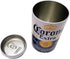 The Tin Box Company Corona Blue and White Can Bank Tin