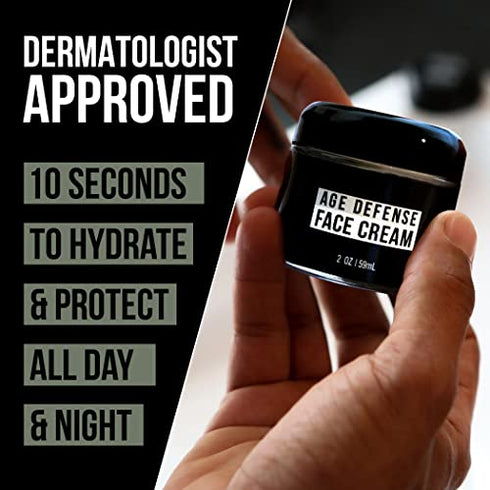 Face Moisturizer for Men, Premium Face Lotion for Men, Ultra-Hydration Face Cream for Men, Anti Aging Cream for Men, Natural Ingredients include, Hyaluronic Acid, Aloe Vera and Glycolic Acid