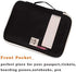 JAKAGO Multi-Functional Portfolio Travel File Organizer Business Waterproof A4 Document Bag Zippered Case Pouch for Notebook, Ipad, Journals, Sketchbooks Carrying Case (Black)