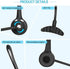 TURN RAISE Truck Headset, Wireless Headphone with Mic, Over-The-Head Driver Headset, Noise Cancel Cell Phone Wireless Headset, Suit for Office Truck Skype