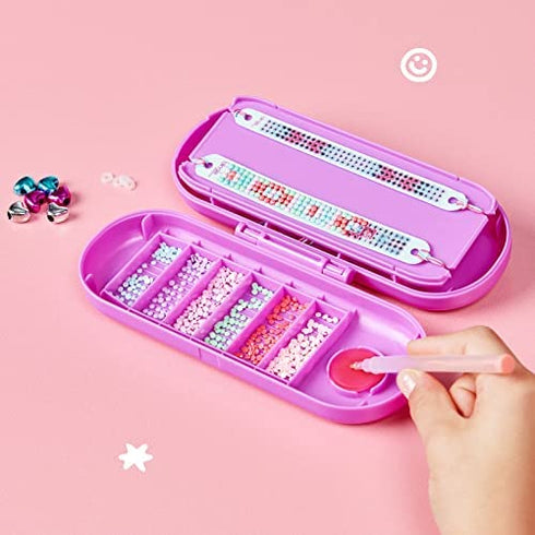 Blingle Bands DIY Gem Friendship Bracelet, 5 Band On The Go Starter Pod - Arts & Craft Activity for Ages 7 and Up