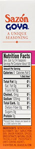 Goya Foods Sazon Seasoning without Annatto, 3.52 Ounce