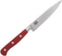 Mad Hungry 4-Piece Forged Specialty Knife Set - 6" Chef, 4.5" Utility, 3.5" Paring, & 3" Bird's Beak Knives (Red)