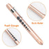 CAVN Pen Light with Pupil Gauge LED Penlight for Nurses Doctors, 2 Pcs Reusable Medical Penlight for Nursing Students Rose Gold and White