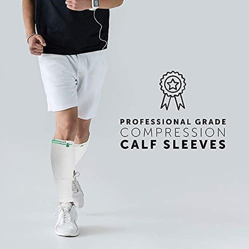 Vagabond Wide Calf Plus-Size Graduated Compression Socks Sleeves-Soothing Comfy DVT Large Cuffs - Great for Travel