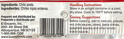 BUENO Hot Red Chile Powder - Made from Hatch Chile, New Mexico Dried Red Chile Peppers - 6 Ounce Bag