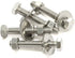 8 Sets 1/4-20 x 2-1/4" Hex Head Screws Bolts, Nuts, Extra-large and Thick Flat & Lock Washers, Fully Threaded, Stainless Steel 18-8, Bright Finish