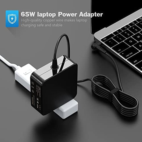 65W 45W Laptop Charger for Lenovo IdeaPad 310 320 330 330s 120s 130 510 520 530s 710s ADL45WCC PA-1450-55LL ; Chromebook-100s; Yoga 710 11 14 15; Flex 4 1470 AC Adapter Power Supply Cord