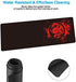Extended Mouse Pad Anime Dragon Large Gaming Mouse Pad- 31.5x12inch Computer Keyboard Mouse Mat Mousepad Rubber Base and Stitched Edges for Game Players (Red)