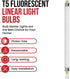 BULBMASTER F8T5 Fluorescent Light Bulbs - F8 T5 8W 4100K Fluorescent 12" Under Cabinet Light Bulbs Cool White 12” Linear T5 380 Lumens - Under The Counter Small Fluorescent Light Bulb - Pack of 6