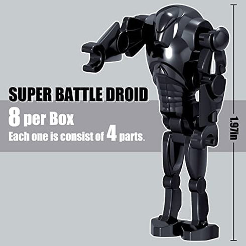 strawjoy Battle Droids 27 Pack Building Sets, Space Wars Clone Army Collectible Action Figure Toys Gifts Packing Box 180 PCS