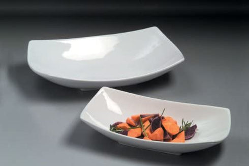 American Metalcraft SQVL712 Bowls, 12.125" Length x 7" Width, White