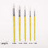 HIMI 5 Piece Water Color Brush Set for Watercolor Acrylic Oil Painting & Gouache Art(Yellow)