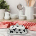 Cow Butter Dish with Lid | White Ceramic Cow Decor for Cow Print Lovers | LARGE - Fits Block of Butter or 2 Sticks | Perfect for Rustic Kitchens