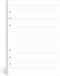 A5 Planner Filler Paper 5-3/4" x 8-1/4", College Ruled, 6-Hole Punched Loose Leaf Paper for 6-Ring Binders, 100 Sheets Per Pack