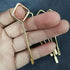 Interior Door Emergency Key, Key Pin for Interior Privacy Door Lock Compatible for Bedroom Bathroom, Square Ring- 8 Pack
