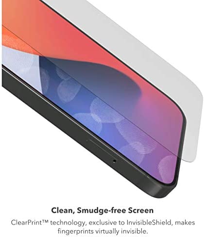 ZAGG InvisibleShield Glass Elite VisionGuard+ Screen Protector - for iPhone 12 Pro Max - Impact Protection, Scratch Resistant, Fingerprint Resistant, Smudge Resistant, Oil Resistant, clear (200106675)