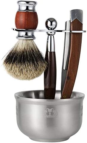 Grandslam Shaving Soap Bowl, 304 Heavy Duty Stainless Steel Shaving Lather Bowl for Men, Double Layer Heat Preservation, Create Rich Shaving Cream and Keep Your Lather Warm