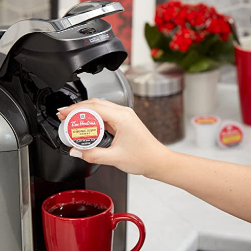 Tim Hortons Original Blend, Medium Roast Coffee, Single-Serve K-Cup Pods Compatible with Keurig Brewers, 12ct K-Cups