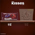 HERSHEY'S KISSES Dracula Milk Chocolate with Strawberry Flavored Creme Candy, Halloween, 9 oz Bag
