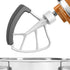 KITCHPOWER 4.5-5 Quart Flex Edge Beater for KitchenAid Tilt-Head Stand Mixers,Kitchen Aid Attachments for Mixer,Flat Beater With Flexible Edges,White