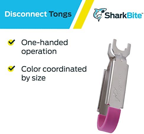 SharkBite 1/2 Inch Disconnect Tongs for Push to Connect Brass Plumbing Fittings, U711