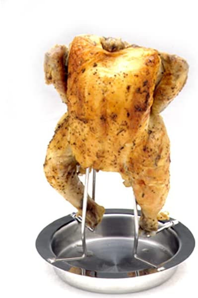 Norpro Deluxe Stainless Steel Vertical Meat Poultry Chicken Turkey Roaster, 266