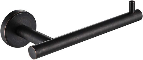 JQK Toilet Paper Holder Oil Rubbed Bronze, 5 Inch 304 Stainless Steel Tissue Paper Dispenser for Bathroom, Hold Mega Rolls Wall Mount, TPH100-ORB
