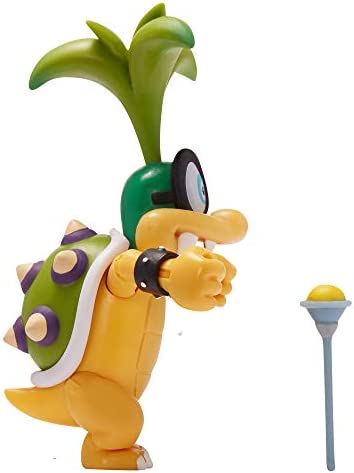 SUPER MARIO Collectible Iggy Koopa 4" Poseable Articulated Action Figure