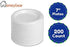 Disposable White 7 Inch Plastic Appetizer Plates For Everyday Use 200 Ct