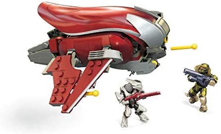 Mega Construx Halo Banshee Breakout Vehicle Halo Infinite Construction Set with Spartan Recon Character Figure, Building Toys for Kids