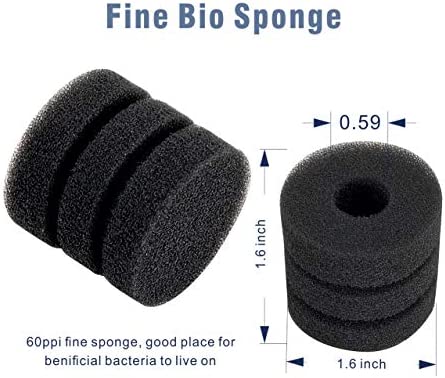 hygger Super Mini Aquarium Single Sponge Filter for Small Fish Tank 0.5-5 Gallon