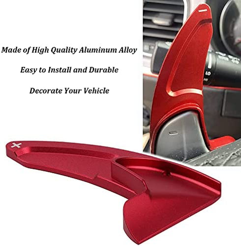 Steering Wheel Shift Paddles Fit for Jeep Grand Cherokee 2014-2020, Dodge Charger Challenger Durango RT & Scat Pack 2015-2020 Shifter Transfer Extension Interior Trim Cover (NOT for SRT version)