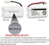 iMah BT162342 BT262342 BT183342 BT283342 Cordless Phone Batteries Compatible with VTech CS6114 CS6419 CS6719 AT&T EL5210 EL52300 EL52400 CL81101 CL80111 Handset Telephone, 2-Pack